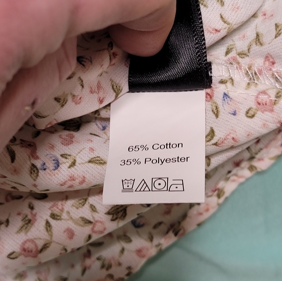 Womens Shein Ditsy Floral Shirred Bodice Bardot Dress   - Picture 3 of 5